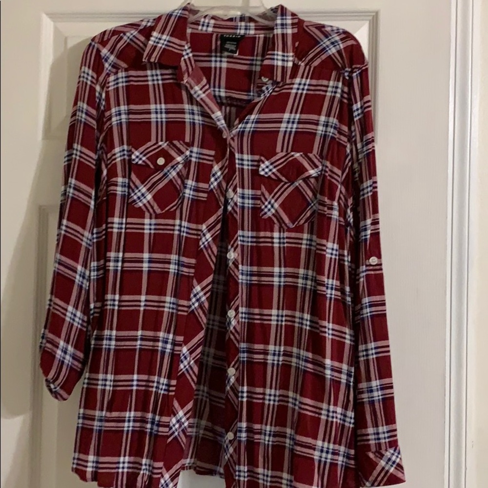 Torrid size 1 plaid shirt